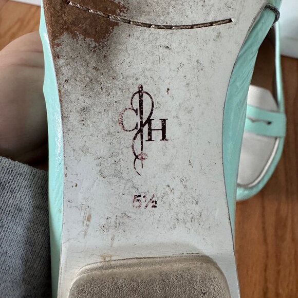 Cole Haan Vintage Monroe Penny Loafer Mint Green White Women's Size 5 1/2 C - Picture 3 of 5